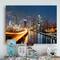 Designart - Philadelphia Skyline at Night - Cityscape Canvas Print